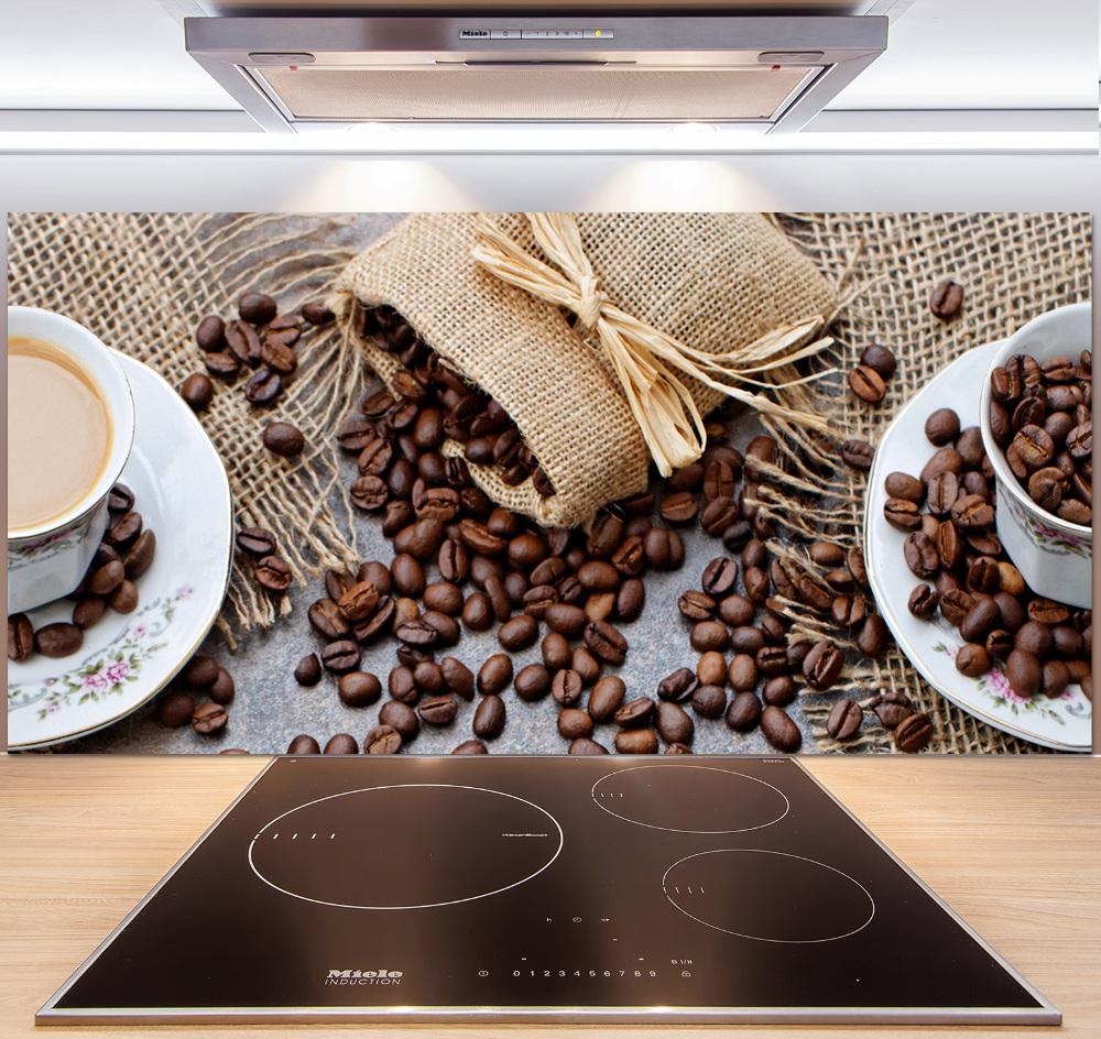 Cooker splashback Coffee with milk