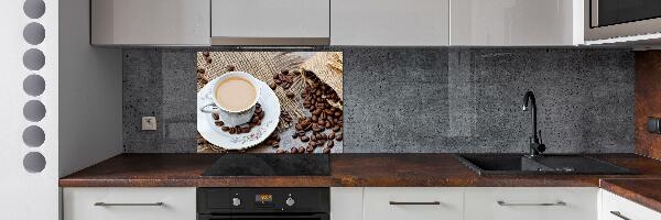 Cooker splashback Coffee with milk