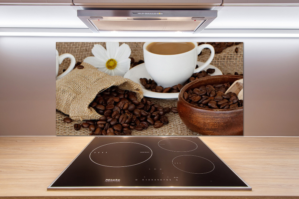 Cooker splashback Coffee with milk