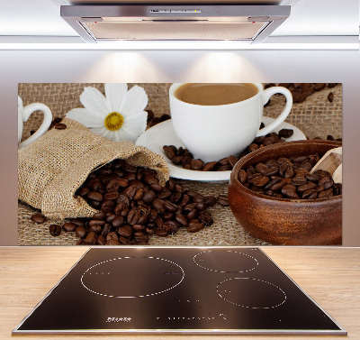 Cooker splashback Coffee with milk