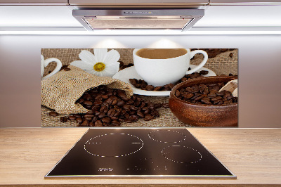 Cooker splashback Coffee with milk