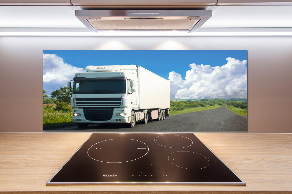 Cooker splashback White truck