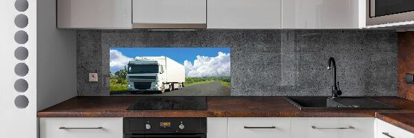 Cooker splashback White truck