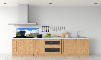 Cooker splashback White truck