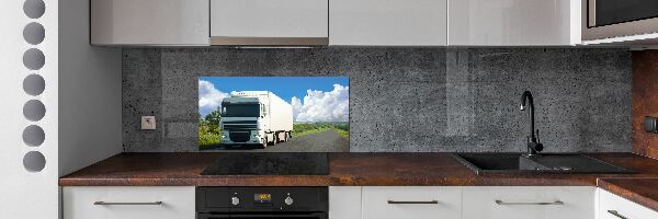 Cooker splashback White truck