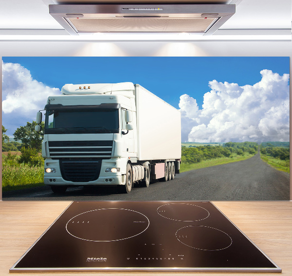 Cooker splashback White truck