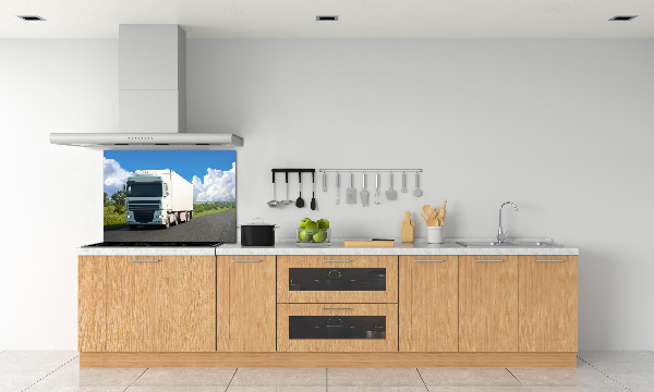 Cooker splashback White truck