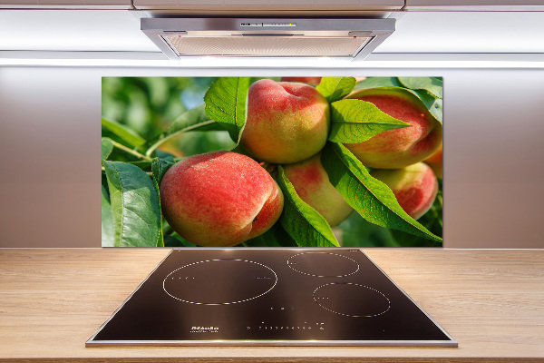 Cooker splashback Peaches