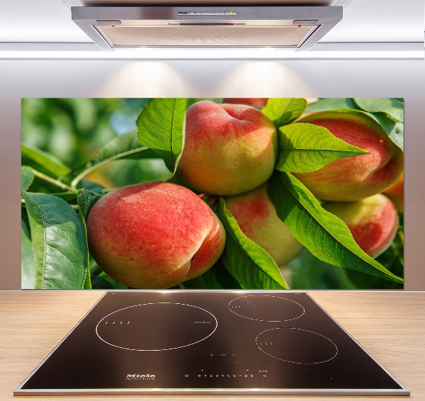 Cooker splashback Peaches