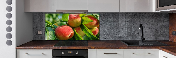 Cooker splashback Peaches