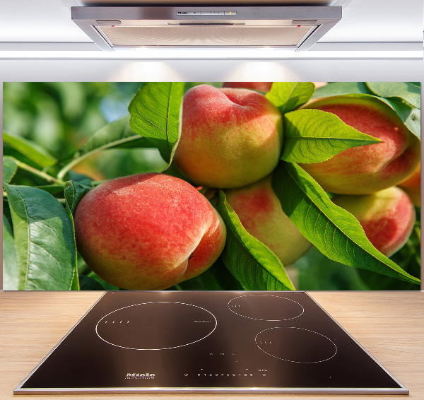 Cooker splashback Peaches