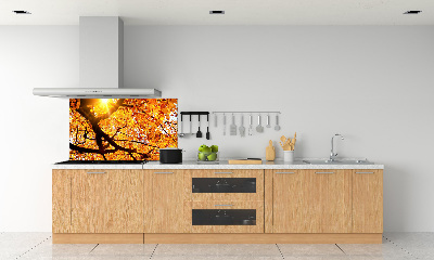 Kitchen splashback Crown of trees autumn