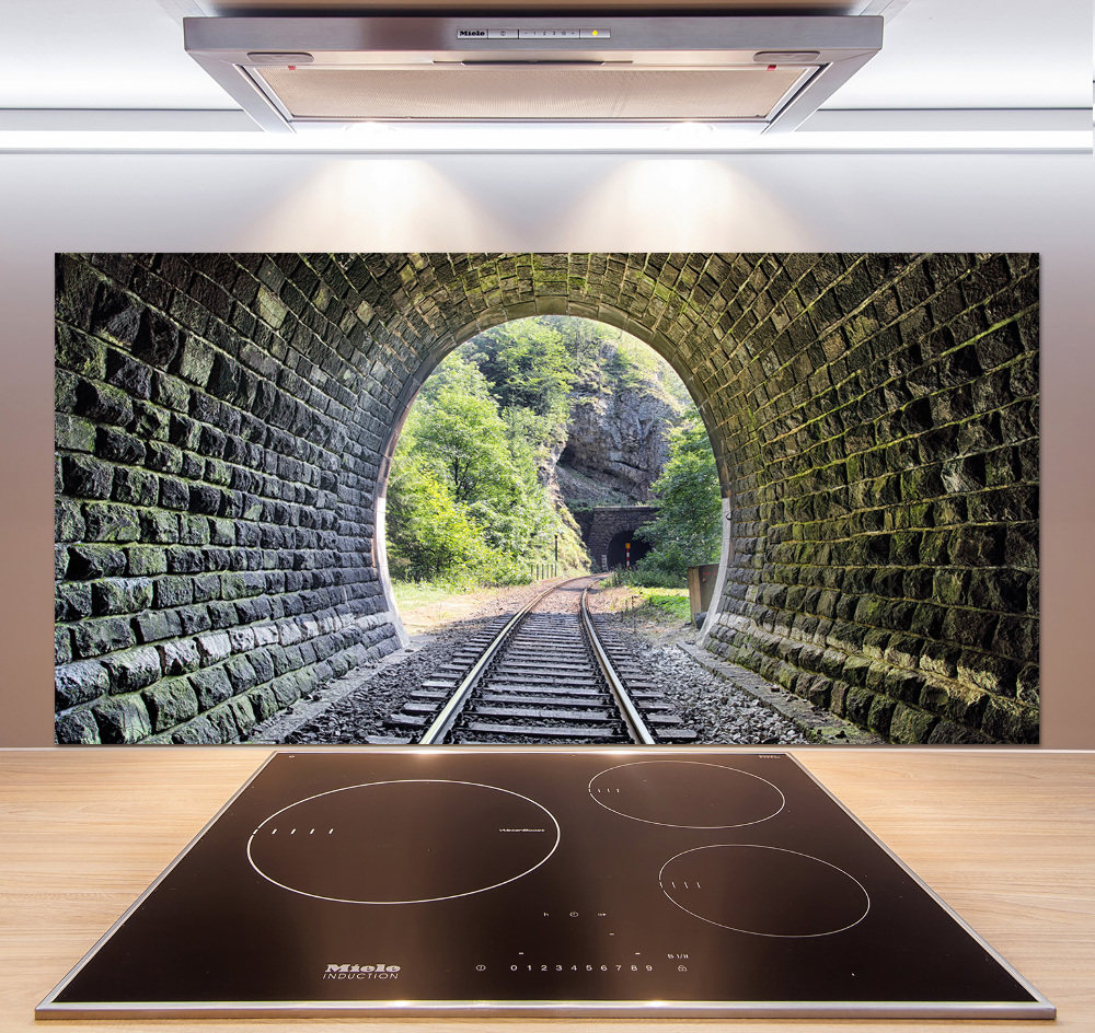 Kitchen splashback Railway tunnel