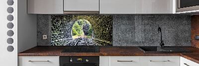 Kitchen splashback Railway tunnel