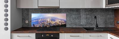 Glass splashback Hong Kong Panorama