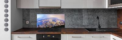 Glass splashback Hong Kong Panorama