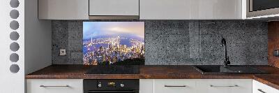 Glass splashback Hong Kong Panorama