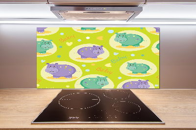 Kitchen splashback Hippo