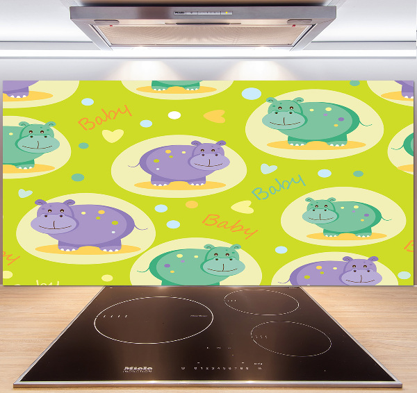 Kitchen splashback Hippo