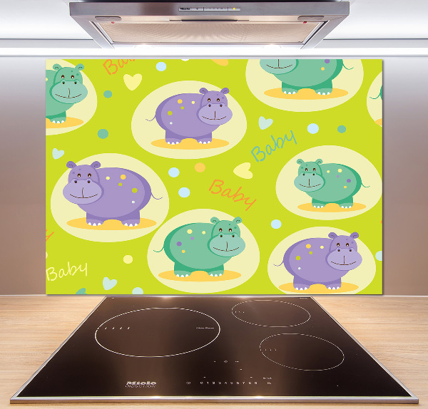 Kitchen splashback Hippo