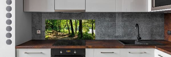 Cooker splashback Path in the meadow