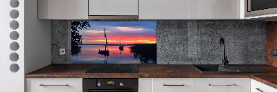 Cooker splashback Sailboats about the west