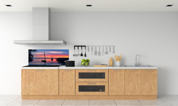 Cooker splashback Sailboats about the west