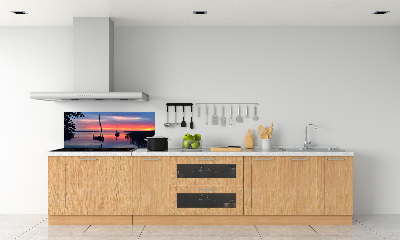 Cooker splashback Sailboats about the west