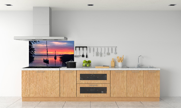 Cooker splashback Sailboats about the west