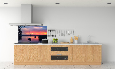 Cooker splashback Sailboats about the west