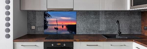 Cooker splashback Sailboats about the west