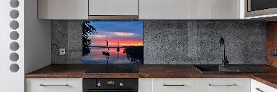 Cooker splashback Sailboats about the west