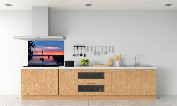 Cooker splashback Sailboats about the west