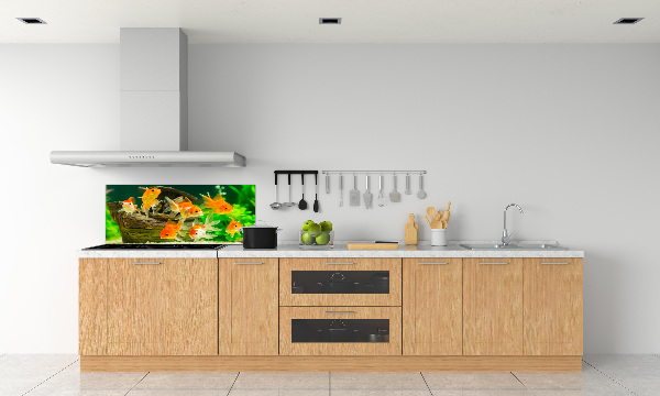 Cooker splashback Golden Fish