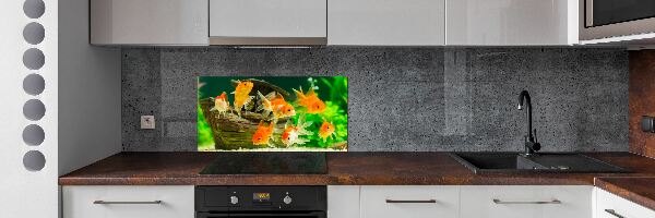 Cooker splashback Golden Fish