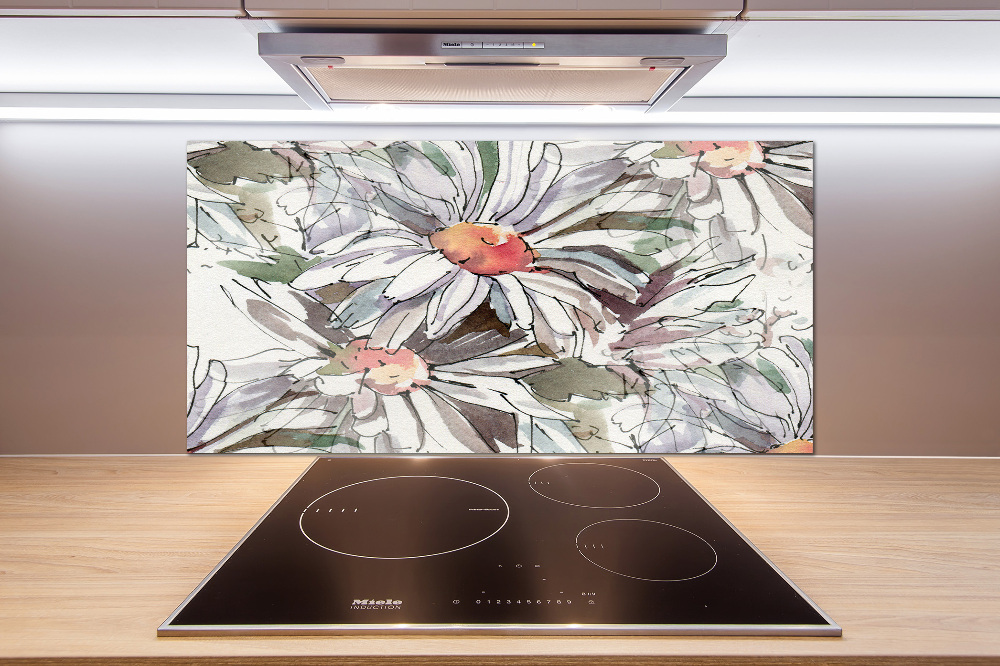 Cooker splashback Chamomile