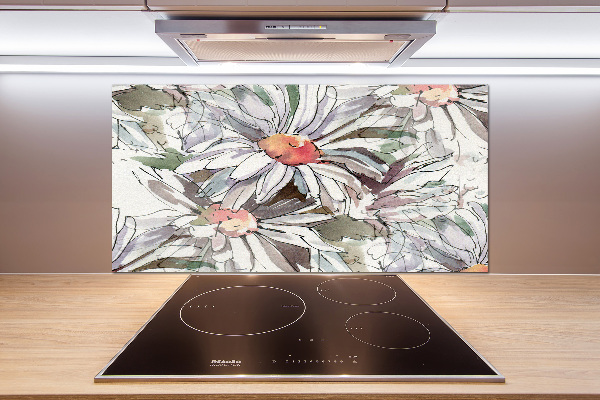 Cooker splashback Chamomile