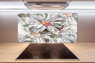 Cooker splashback Chamomile