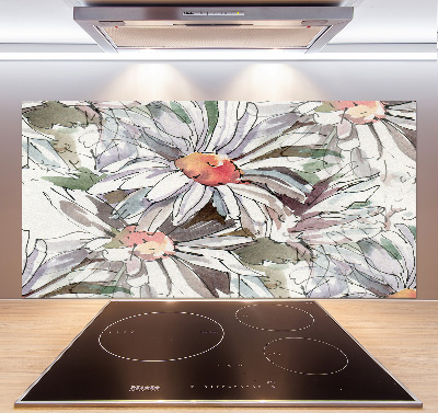 Cooker splashback Chamomile