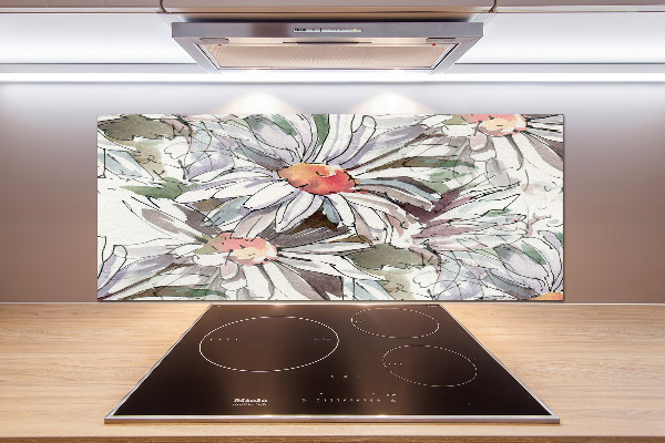 Cooker splashback Chamomile