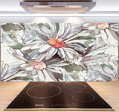 Cooker splashback Chamomile