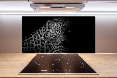 Cooker splashback leopard