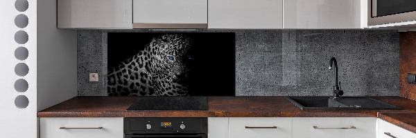 Cooker splashback leopard