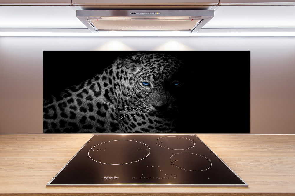 Cooker splashback leopard