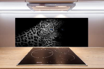 Cooker splashback leopard