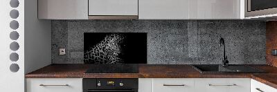 Cooker splashback leopard