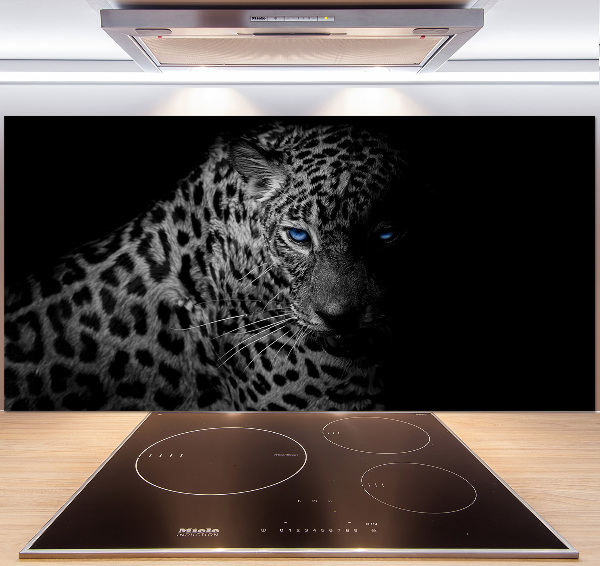 Cooker splashback leopard