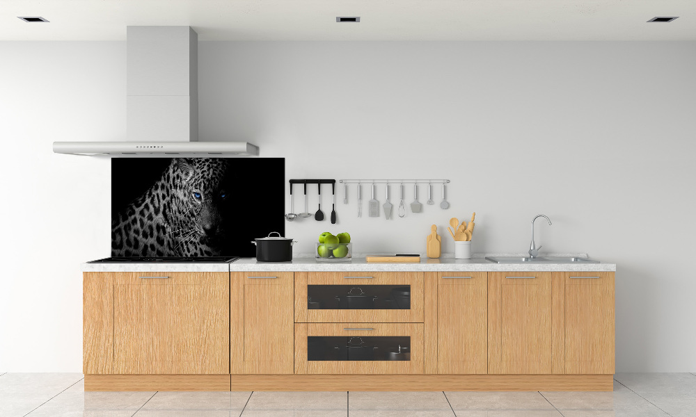 Cooker splashback leopard