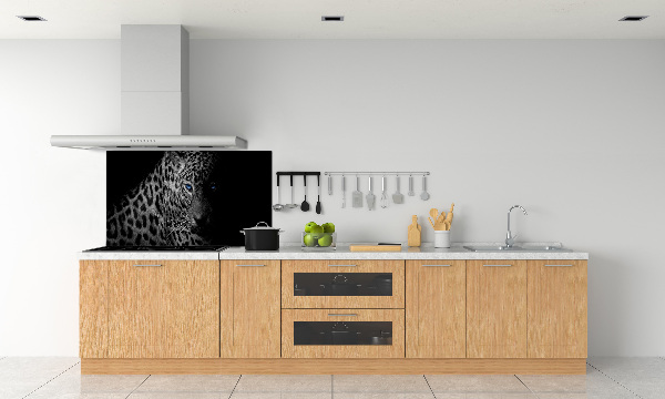 Cooker splashback leopard