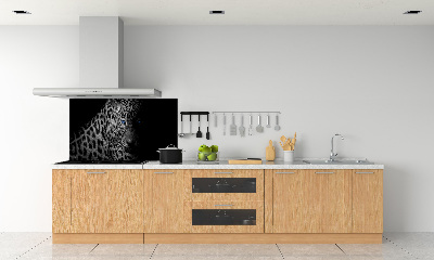 Cooker splashback leopard